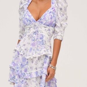 For Love & Lemons Rosalyn Mini Dress XS / Purple